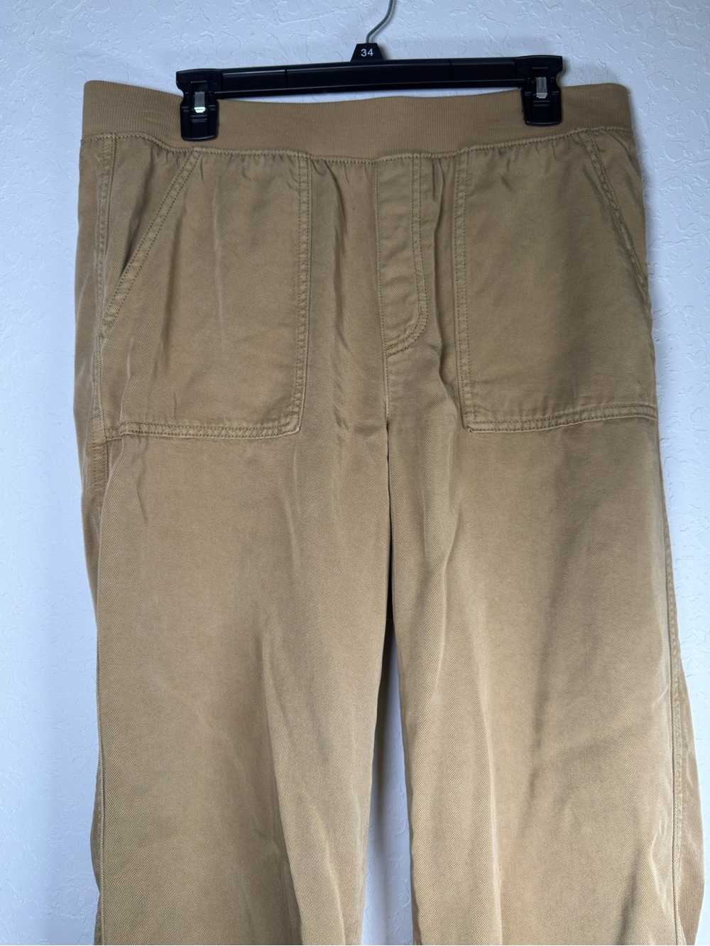 St. John’s Bay Tan Linen Blend Wide Leg Pants Women’s Large - Picture 2 of 4